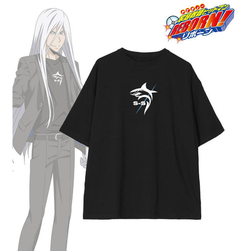 『家庭教師ヒットマンREBORN!』描き下ろし スペルビ・スクアーロ(10年後) カジュアルコーデver. 着用BIGシルエットTシャツユニセックス【202506再販】